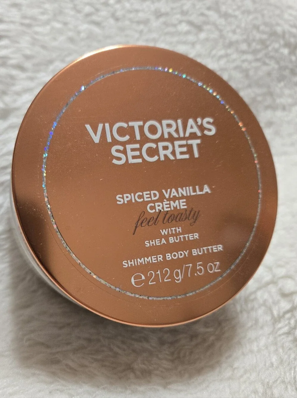 Victoria's Secret Spiced Vanilla Crème Shimmer Body Butter NEW 7.5 Oz